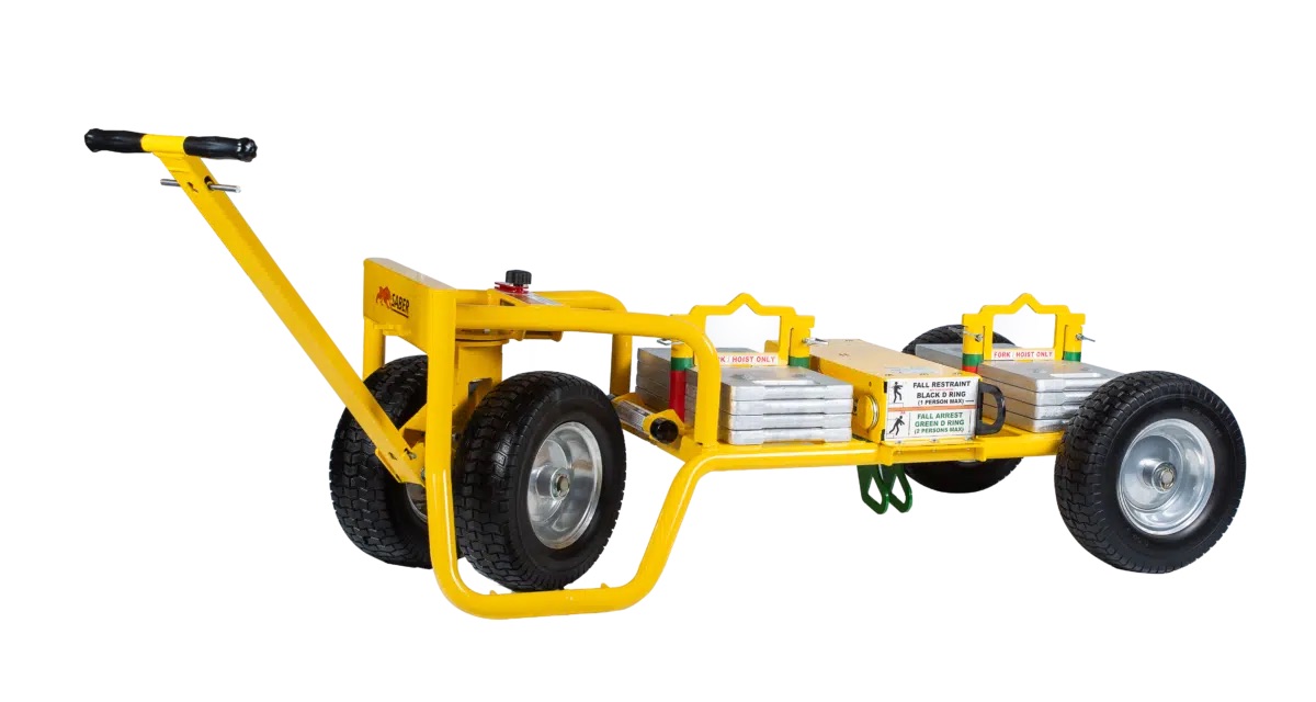 Garza Roofing Equipment & Supply - SABER Cart Mobile Fall Protection
