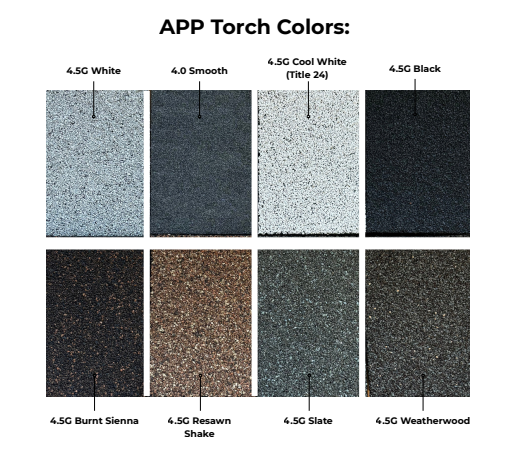 ASC Building Materials - APP Torch Colors