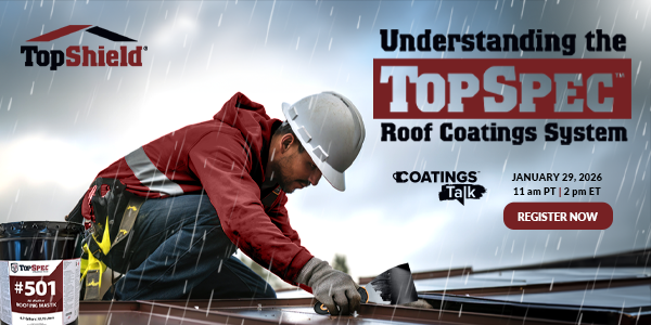 Build a better roof system with TopSpec coatings