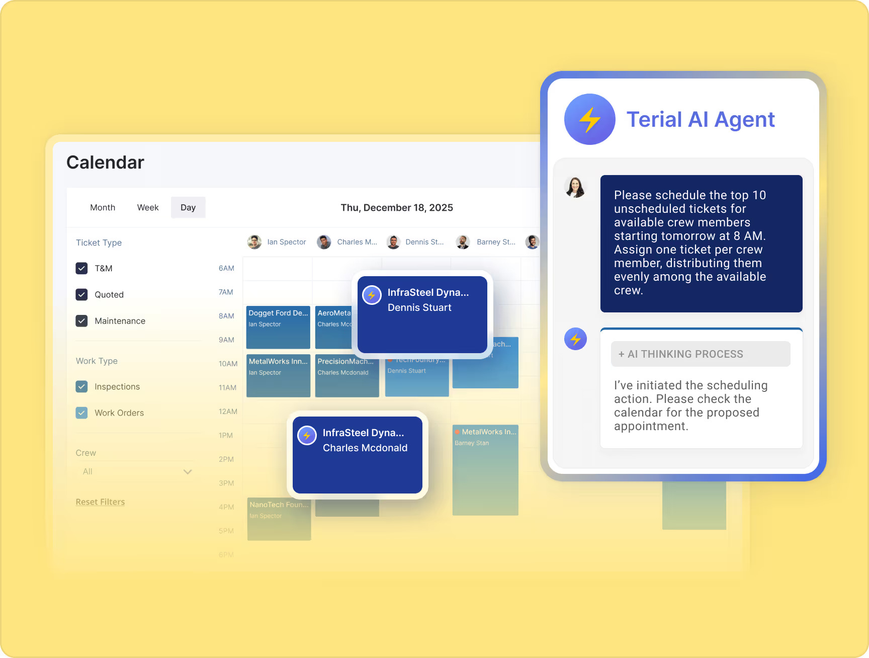 Terial - Scheduling and Dispatching