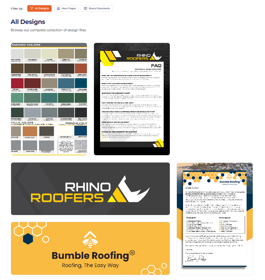 Roofing Business Partner - The Proposal Vault - All Designs
