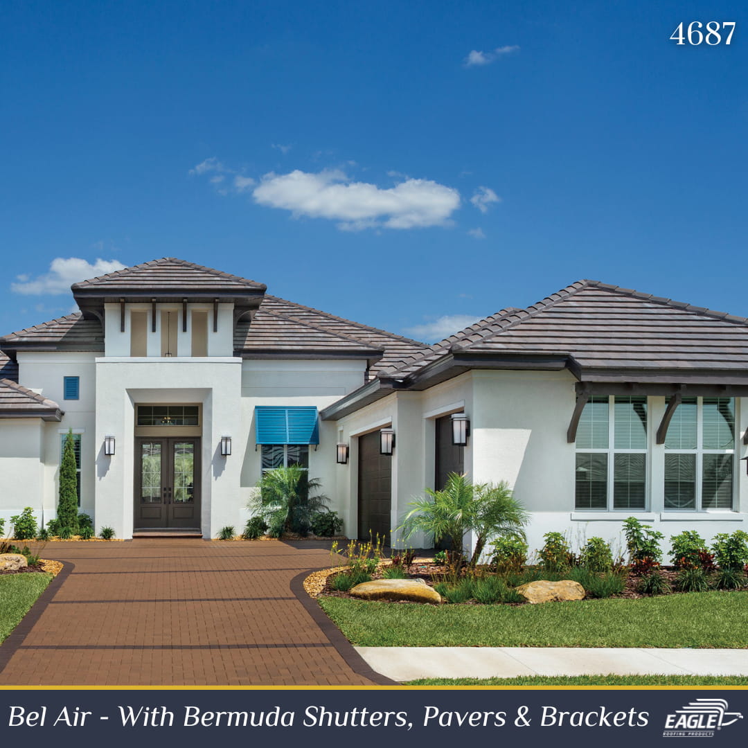 Bel Air - With Bermuda Shutters, Pavers & Brackets
