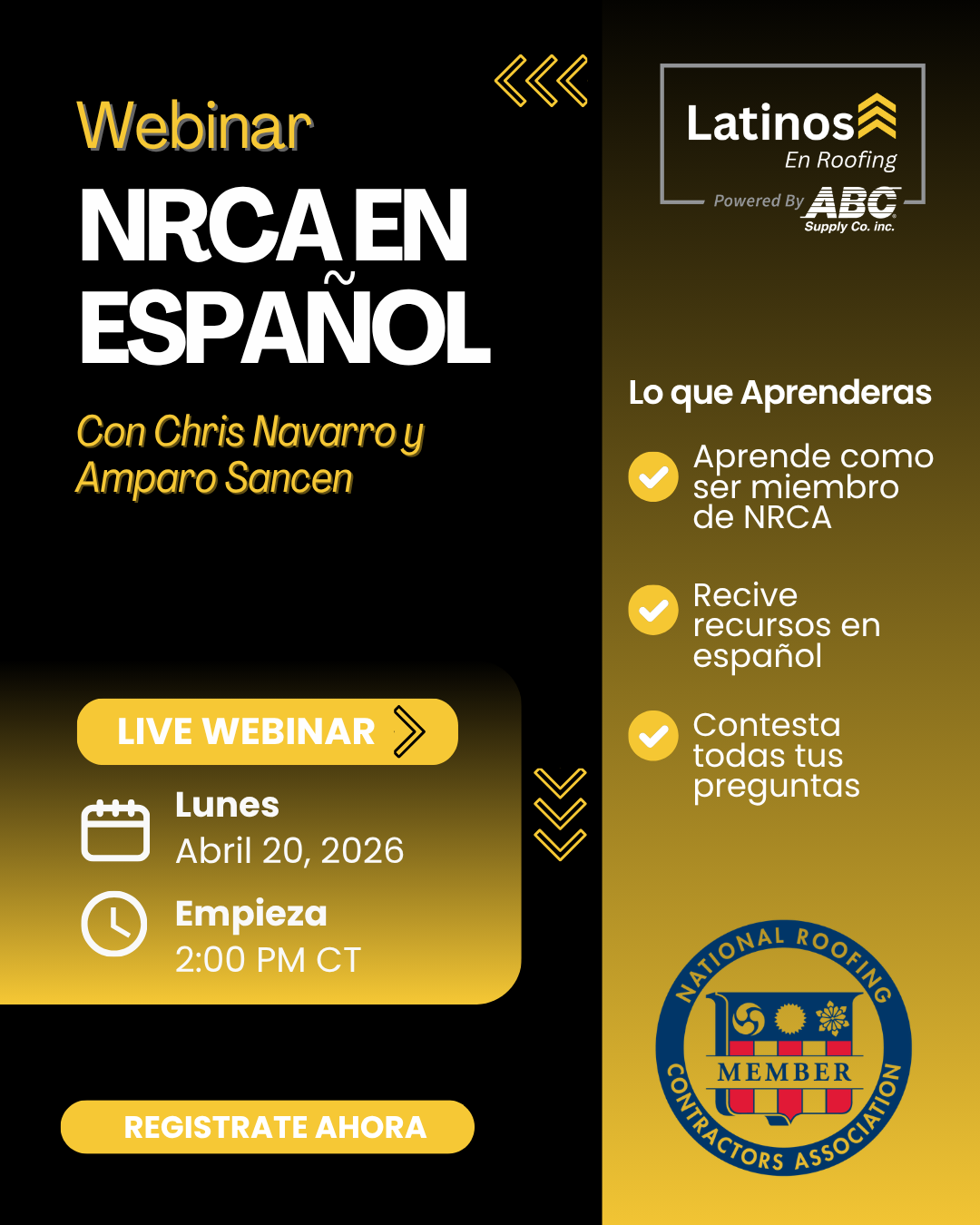 Webinar: NRCA in Spanish