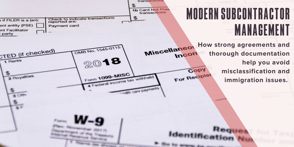 Modern subcontractor management
