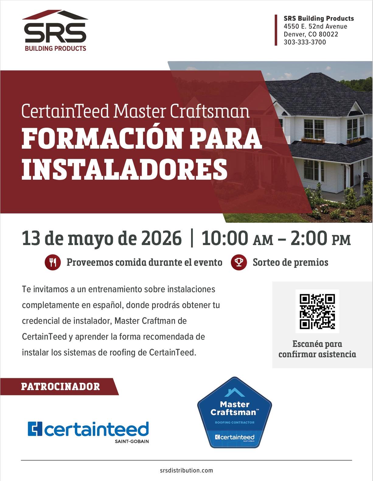 CertainTeed Master Craftsman Formación para Instaladores