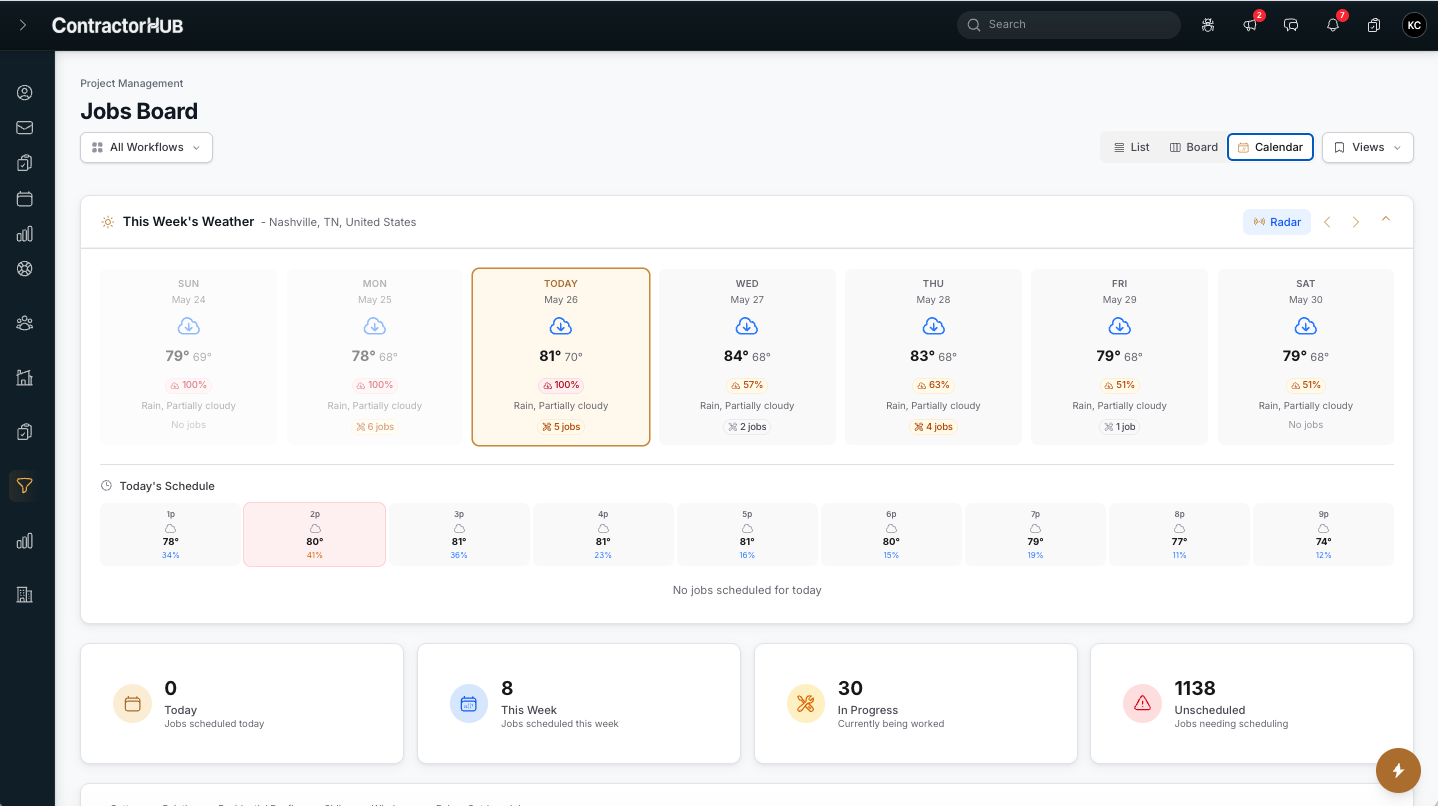 ContractorHUB - Weather Assistant
