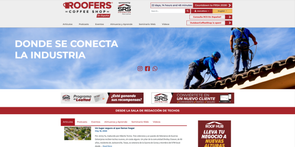 RoofersCoffeeShop En Español tiene un nuevo look