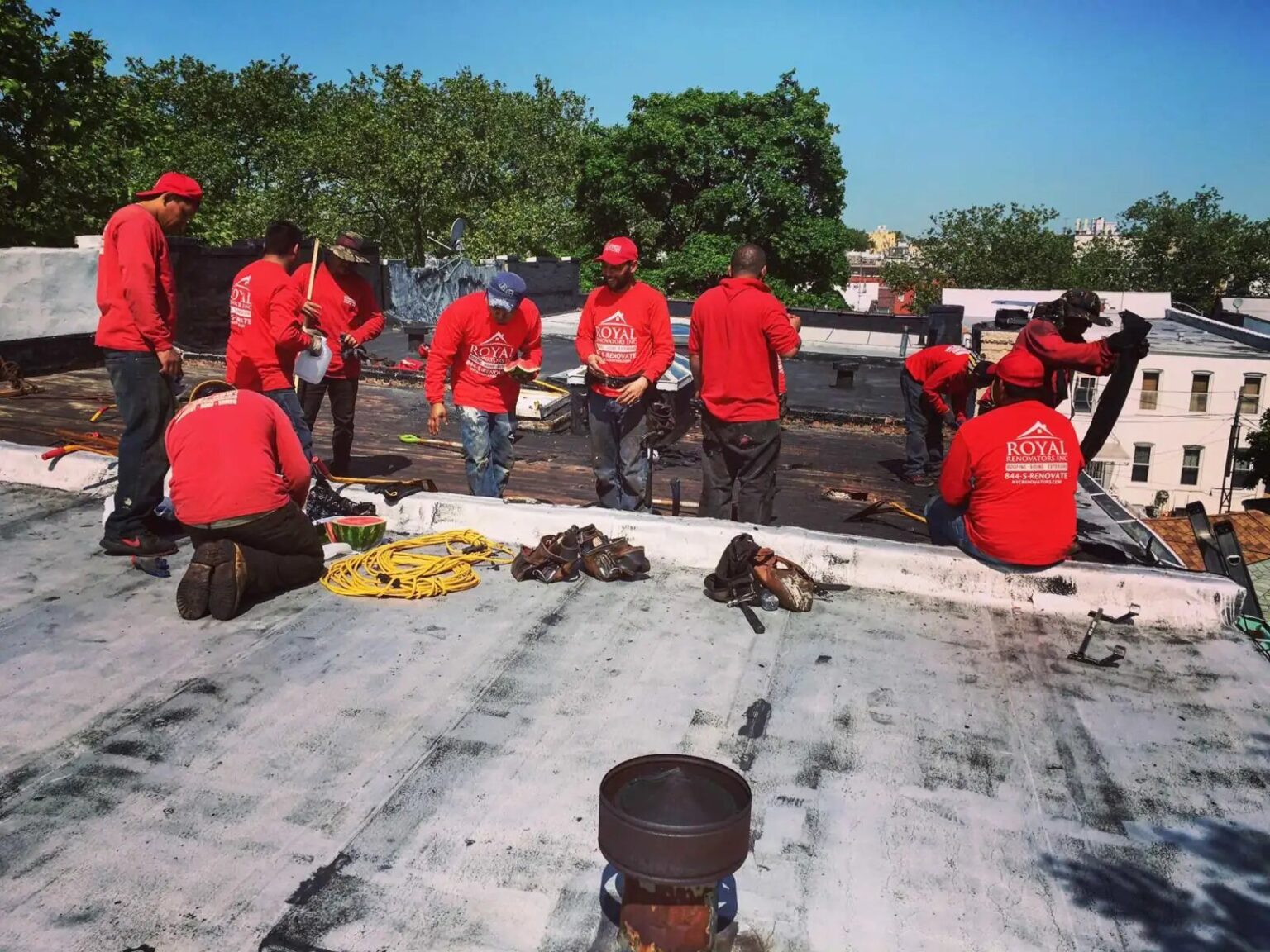 Flat roofing