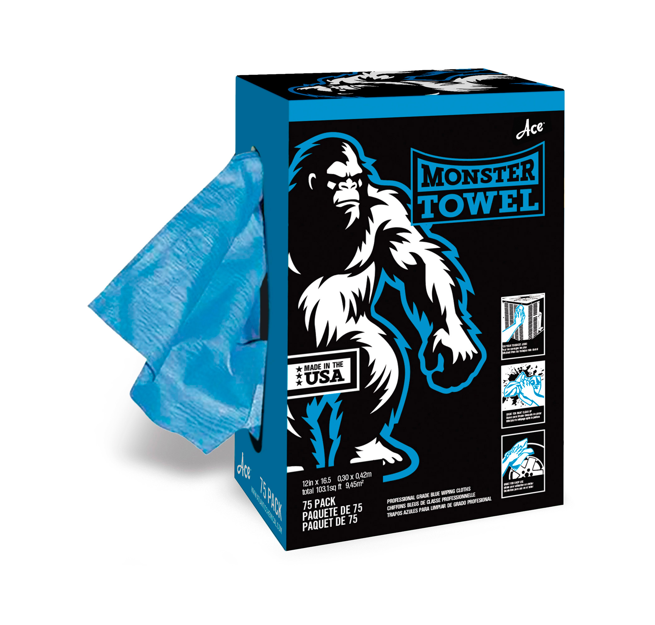 Ace chemical - Monster towel