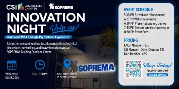 LACSI | Soprema: Innovation Night