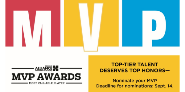 Roofing Alliance opens nominations for 2026-27 MVP Awards Program