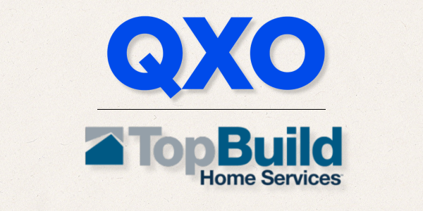 QXO - completes acquisition of TopBuild pr graphic
