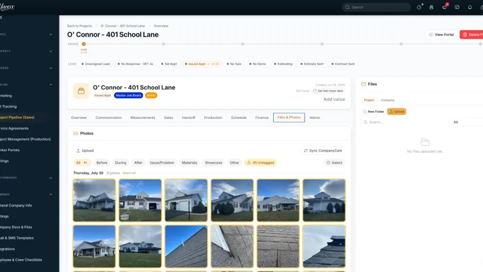 ContractorHUB - CompanyCam Photo Dashboard