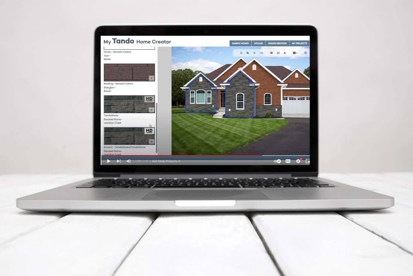 Tando Composites - home visualizer tool