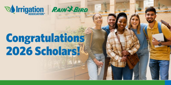 Irrigation Association - IA awards scholarships to eight rising irrigation professionals